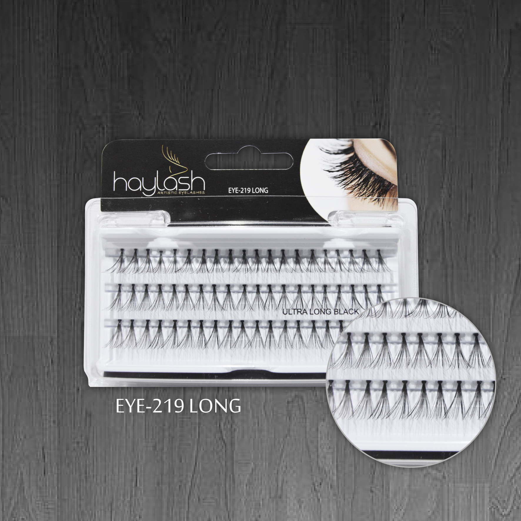 HAYLASH ULTRA BLACK EYELASH LONG 60 POINTS