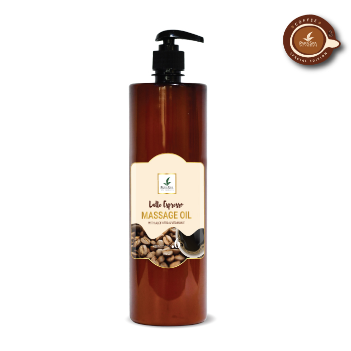 para spa massage oil latte espresso
